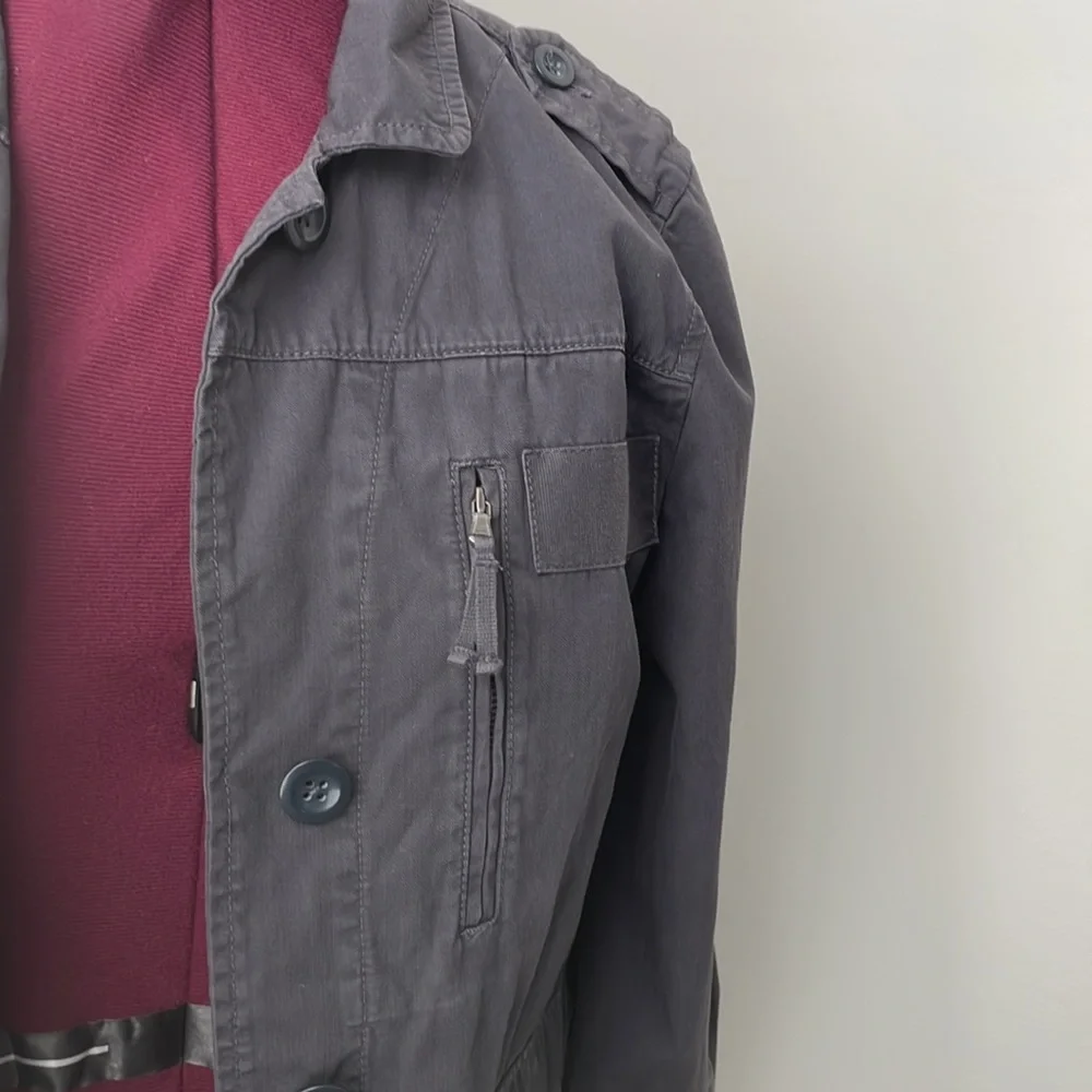 J.Crew women’s Vintage classic twill Chino jacket Blue 100% Cotton‎ Pockets